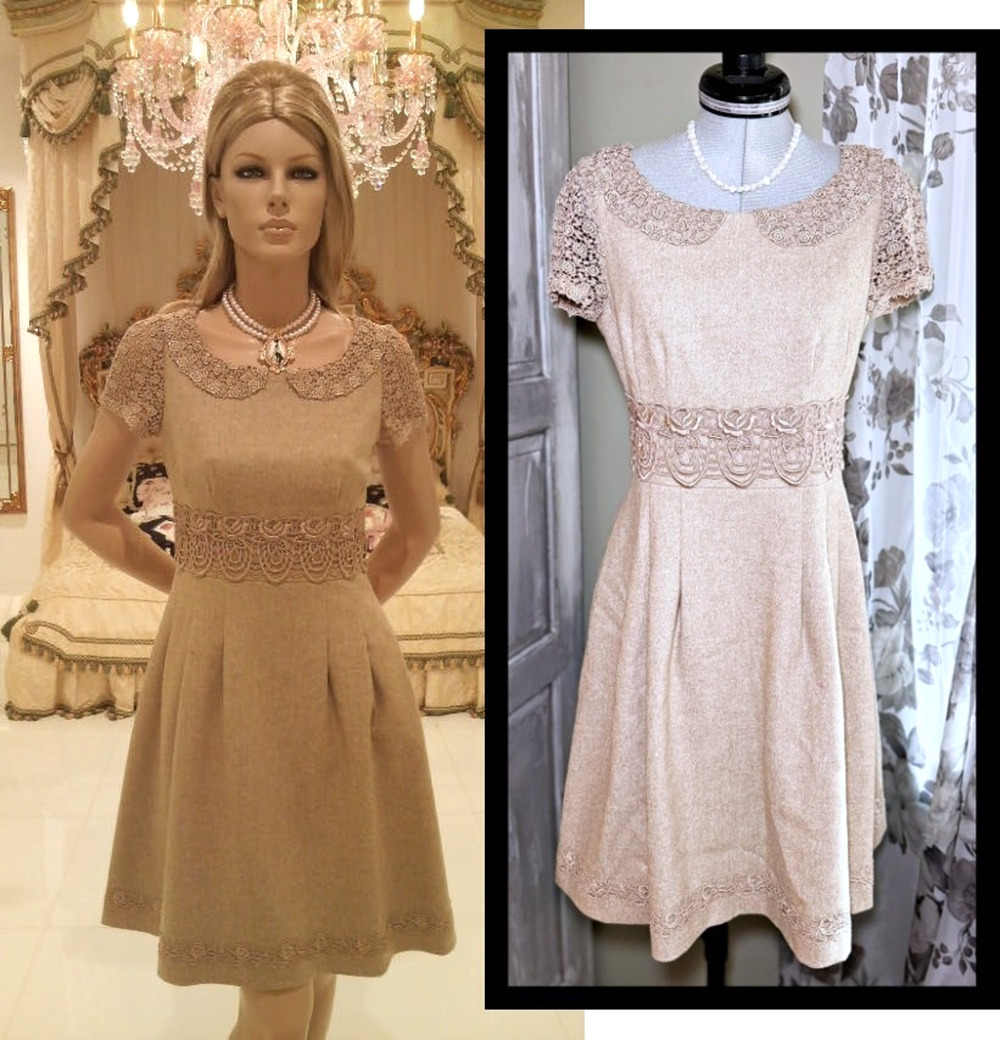 Jesus Diamante Miss Diamante OP Dress Beige Lace J Fashion Gyaru Lolita Japan